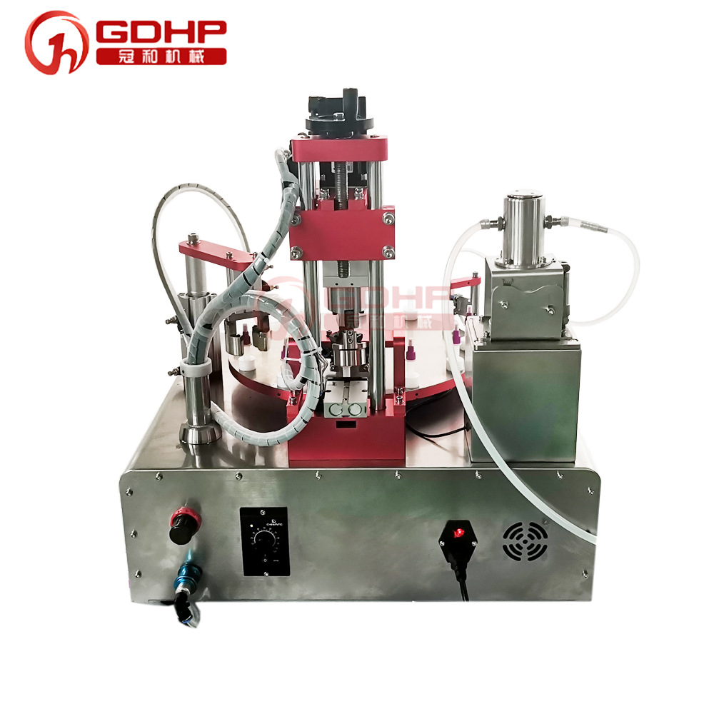 半自动检测试剂管灌装旋盖一体机-13